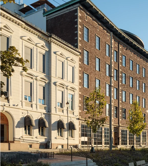 Street view of the buildings at Sommerrogata in Oslo