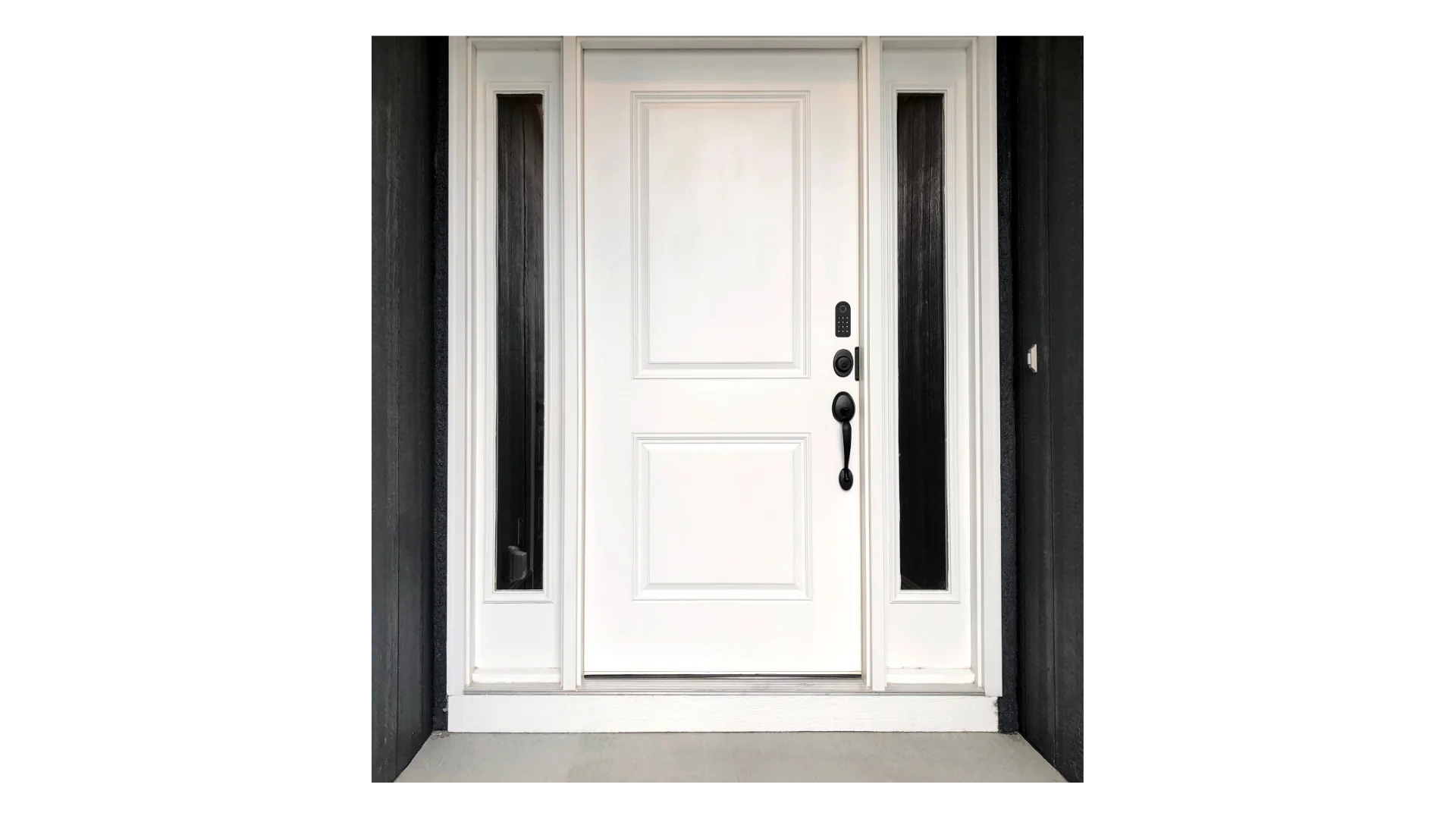 Easy Fit keypad installed on the outside of a front door